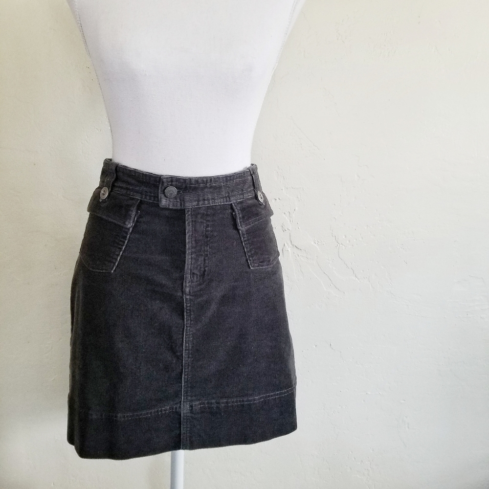 Patagonia dark Olive Green Corduroy mini Skirt